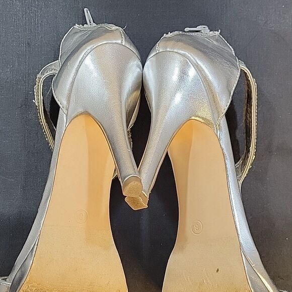 DOLCE BY MOJO MAXY JEWEL EMBELLISHMENTS ROUND TOE HIGH HEEL STILETTOS SANDAL - Picture 13 of 14